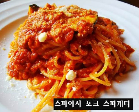Spicy pork Spaghetti